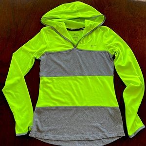 Nike Dri-fit Neon running hoodie